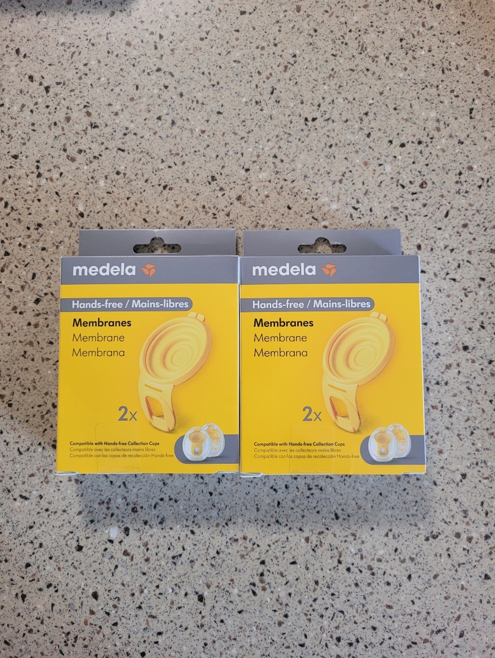 2 Medela Hands-Free Membranes Genuine New Replacement Parts 2 Per Box (4 Total)